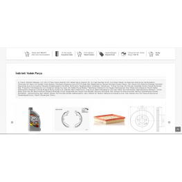 Opencart Otomobil - Oto Yedek Parça Teması