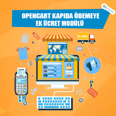 Opencart Kapıda Ödemeye  Ek Ücret Modülü